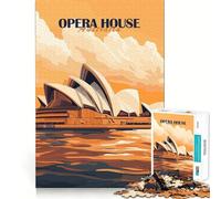 Affiche de l'Opéra de Sydney pour Adultes, Puzzle de 1000 pièces, Jouet Pure Logic, pour Un Moment de Paix et de tendresse 50x75cm