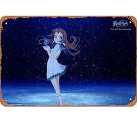 Affiche de manga Manaka Mukaido, Nagi No Asukara - Décoration murale rétro en métal - 20,3 x 30,5 cm