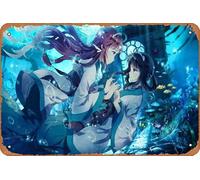 Affiche de manga Manaka Mukaido, Nagi No Asukara, Miuna Shiodome - Décoration murale rétro en métal - 20,3 x 30,5 cm