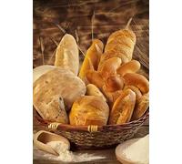 Affiche de pain Impressions alimentaires Peinture sur toile Art mural Images Cuisine Salle de boulangerie Décor à la maison Pas de cadre-A_40x50cm