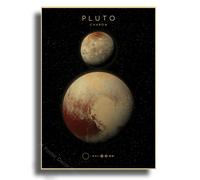 Affiche De Planètes Du Système Solaire,Marte,Saturne,Lune,Décor De Salle De Maison,Peinture,Cadeau D'astronomie,Imprimés Vintage,Tableau Mural D'art - Type A3 #J
