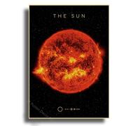 Affiche De Planètes Du Système Solaire,Marte,Saturne,Lune,Décor De Salle De Maison,Peinture,Cadeau D'astronomie,Imprimés Vintage,Tableau Mural D'art - Type A4 #M