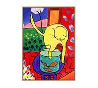 Affiche de Poisson rouge de Henri Matisse, peinture de type bête sur toile, peinture murale de Henri Matisse, image abstraite imprimée Matisse pour la décoration du salon, 50x70cm Sans cadre
