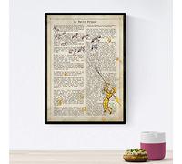 Affiche de prince nacnique pour les jeunes enfants. Petit principe Pajaros de lame avec définitions. Affiches d'histoires et d'illustrations pour les enfants. Taille A4 avec cadre
