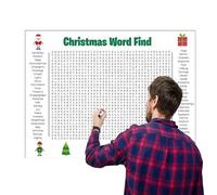 Affiche De Recherche De Mots De Noël, Activité Amusante De Vacances, 1 Pièce En Gros Caractères, Affiche De Puzzle Familial, Jeu De Noël Éducatif, Défi Cérébral Interactif, Pour Garçons Et Filles, À L