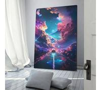 Affiche de voyage céleste, art mural, peinture, impression sur toile, décoration de chambre, cadeaux pour enfants, 40 x 60 cm
