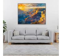 Affiche de voyage du Grand Canyon, parc national du Grand Canyon, peinture imprimée, paysage naturel, toile, décoration d'intérieur, cadre 80 x 120 cm