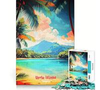 Affiche de Voyage Samoa Puzzle de 1000 pièces pour Adultes Renforce la mémoire, soulage Le Stress, qualité supérieure, Surprise d'anniversaire (50x75cm)