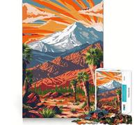 Affiche de Voyage Sierra Nevada, Puzzle de 1000 pièces pour Adolescents, Jeu d'exercice Mental, Relaxation, Design, Assemblage, liste de souhaits du Père Noël 50x75cm