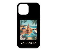 Affiche de Voyage Valence Espagne Architecture côtière Coque pour iPhone 12 Pro Max
