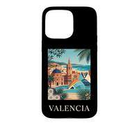 Affiche de Voyage Valence Espagne Architecture côtière Coque pour iPhone 15 Pro Max