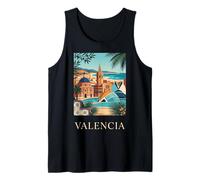 Affiche de Voyage Valence Espagne Architecture côtière Débardeur