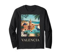 Affiche de Voyage Valence Espagne Architecture côtière Manche Longue