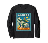 Affiche de Voyage Vintage Alger Algérie Manche Longue