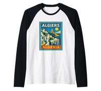 Affiche de Voyage Vintage Alger Algérie Manche Raglan