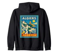 Affiche de Voyage Vintage Alger Algérie Sweat à Capuche