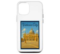 Affiche de voyage vintage Cité du Vatican Rome Italie Art graphique Coque pour iPhone 12/12 Pro