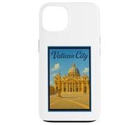 Affiche de voyage vintage Cité du Vatican Rome Italie Art graphique Coque pour iPhone 13