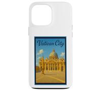 Affiche de voyage vintage Cité du Vatican Rome Italie Art graphique Coque pour iPhone 13 Pro Max