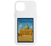 Affiche de voyage vintage Cité du Vatican Rome Italie Art graphique Coque pour iPhone 14 Plus