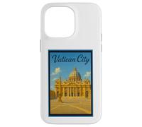 Affiche de voyage vintage Cité du Vatican Rome Italie Art graphique Coque pour iPhone 14 Pro Max