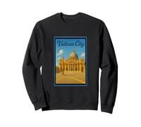 Affiche de voyage vintage Cité du Vatican Rome Italie Art graphique Sweatshirt