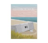 Affiche de Voyage Vintage de la Plage de Leffrinckoucke en France,for Children 1000 Pieces Bois Puzzle Jigsaws, DIY Casual Puzzles Toys, for Adults and Teenagers Unique Gifts Toys(75x50cm)-BN53