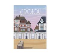 Affiche de Voyage Vintage de Le Crotoy en France,Puzzle Personnalisé 1000 Pièces Bois Puzzle Adultes Adolescents Enfants Puzzle Jouets(75x50cm)-BN26