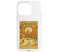 Affiche de Voyage Vintage des années 50 en Espagne Grenade Coque pour iPhone 15 Pro Max