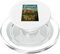Affiche de Voyage Vintage des années 50 en Espagne Grenade PopSockets PopGrip pour MagSafe