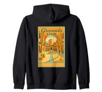 Affiche de Voyage Vintage des années 50 en Espagne Grenade Sweat à Capuche