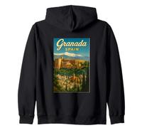 Affiche de Voyage Vintage des années 50 en Espagne Grenade Sweat à Capuche