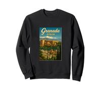 Affiche de Voyage Vintage des années 50 en Espagne Grenade Sweatshirt