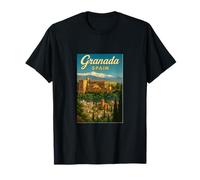 Affiche de Voyage Vintage des années 50 en Espagne Grenade T-Shirt