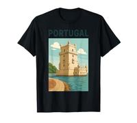 Affiche de Voyage Vintage Tour de Belém Portugal T-Shirt