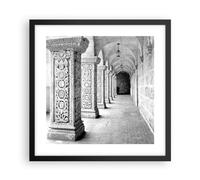 Affiche Decoration Murale Architecture Morceau Noir Et Blanc Moderne Poster Cadre Noir 40x40cm Deco Affiches Murales Tableau Decoration Salon Chambre Cuisine Wall Art Design Decor P2BAC40x40-5194