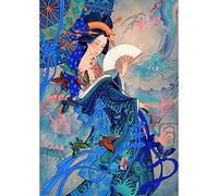 Affiche Decoration Murale Dragon Bleu Sexy Femme Toile Peinture Mur Art Créativité Art Abstrait Affiche Impressions Vintage Décor Salon Peinture murale 40x60cm Pas de Cadre