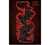 Affiche Décoration Murale - ERIK EDITORES - Game Of Thrones - 61x91,5 cm - Papier glacé - Rouge