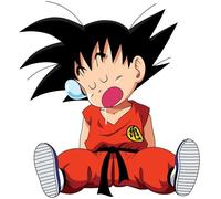 Affiche Décoration Murale - FABULOUS - Dragon Ball Z - Goku Fatigué - 30x33cm - Haute Définition - Écologique