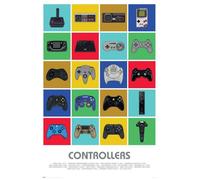 Affiche Décoration Murale - GRUPO ERIK - Controllers - Noir - 61 x 91,5 cm - Design Contemporain