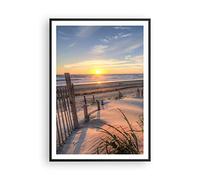 Affiche Decoration Murale Moderne Poster Cadre Noir 70x100cm Ouest Le Soleil Dune Deco Affiches Murales Wall Art Design Tableau Decoration Salon Chambre Cuisine Decor P2BPA70x100-4219