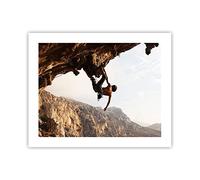 Affiche Decoration Murale Moderne Poster sans Cadre 50x40cm Escalade extrême montagnes Grèce Deco Affiches Murales Wall Art Design Tableau Decoration Salon Chambre Cuisine Decor P2XAA50x40-2784