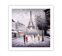 Affiche Decoration Murale Moderne Poster sans Cadre 50x50cm Architecture paris eiffle france Deco Affiches Murales Wall Art Design Tableau Decoration Salon Chambre Cuisine Decor P2XAC50x50-2961