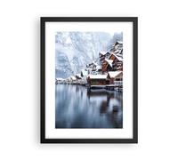Affiche Decoration Murale Paysage Règlement De Montagne Hiver Moderne Poster Cadre Noir 30x40cm Deco Affiches Murales Tableau Decoration Salon Chambre Cuisine Wall Art Design Decor P2BPA30x40-5363