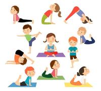 Affiche Décoration Murale - Yoga - Hatha Yoga - 31cm x 34cm - Enfant - Haute Définition