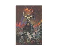 Affiche décorative murale Conan The Conqueror par Frazetta, Frank Art - Pour bar, restaurant, garage, café - 30 x 45 cm
