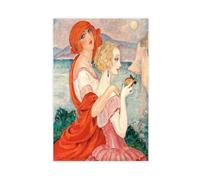 Affiche décorative murale « On The Road To AnaCapri By Gerda Wegener » pour bar, restaurant, garage, café, cadeau sans cadre, 40 x 60 cm