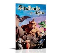 Affiche décorative ultra transparente « The 7th Voyage of Sinbad » - Pour bureau, salon et chambre - 30 x 45 cm