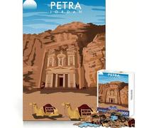 Affiche Design Petra Jordan, Puzzle de 1000 pièces pour Adolescents, améliore la mémoire, détend l'esprit, Cadeau créatif aux Bords Nets (38x52cm)