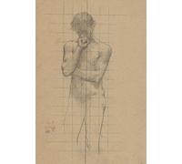 Affiche d'étude pour la géométrie à la Sorbonne (1886-87) par Pierre Puvis de Chavannes (24 x 36)